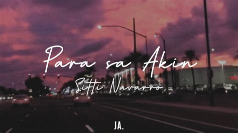 Sitti – Para Sa Akin Lyrics .